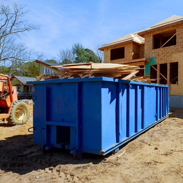 we offer a variety of construction dumpsters in different sizes