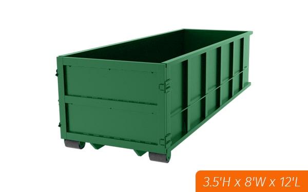 the rental duration for ten-yard dumpsters varies depending on the customer's needs